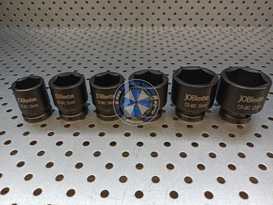 Nasadki udarowe 8-32mm 20szt 1/2" zestaw nasadek klucze nasadowe JOBIextra X1302