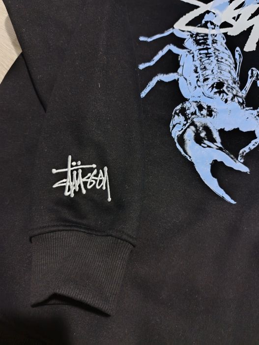 Sweatshirt preta Stussy