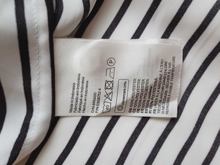 Легка смугаста сорочка h&m, розмір 32 (xxs)