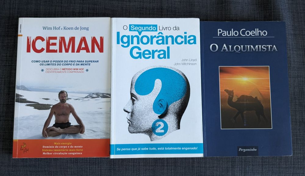 Lote 3 livros como novos