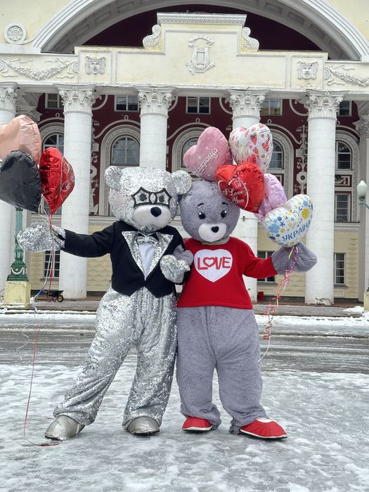 Доставка, привітання, ростові ляльки, Ведмідь, доставка кульок