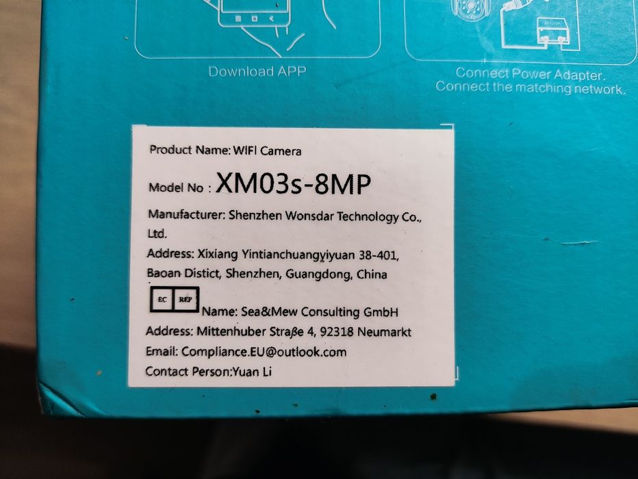 Бездротова камера відеоспостереження XM03s-8MP WIFI smart camera