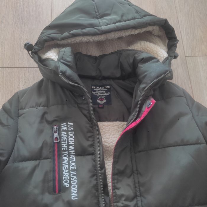 Kurtka parka zimowa chłopięca 134/140