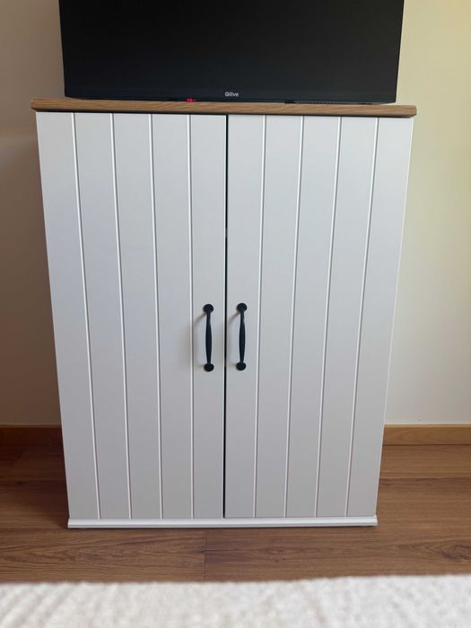 Armário IKEA SKRUVBY c/Portas, Branco, 70x90cm - Como Novo