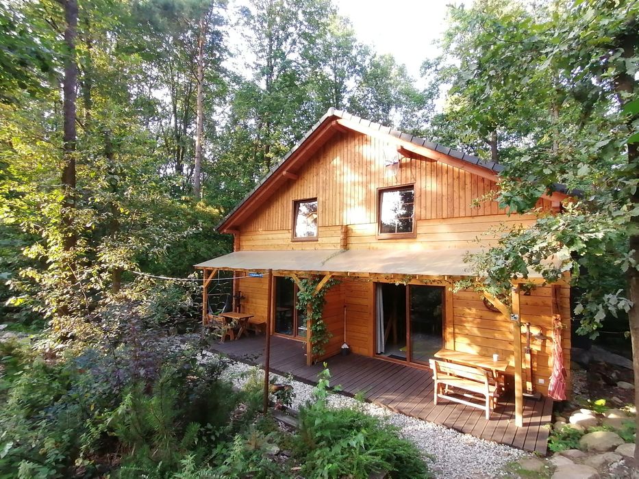 Domek Milena w Turawie z linią brzegową