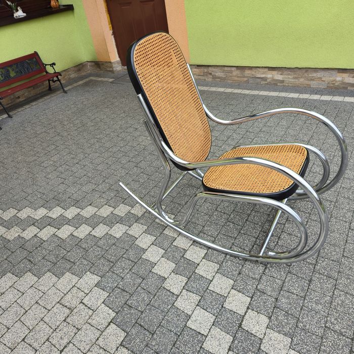 Oryginalny Kultowy Fotel Bujany Ceska Bauhaus  Marcel Breuer