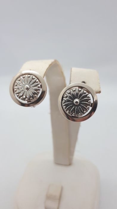 Серьги серебро 925пр.ссср в позолоте.
