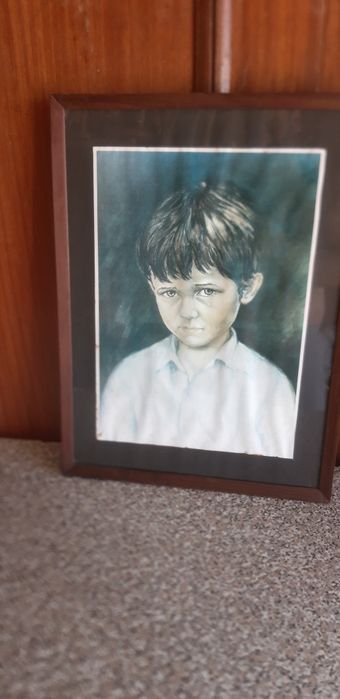 Quadro Antigo Criança