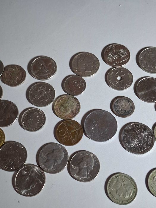Coleção 161  moedas antigas diversos países e datas: Melhor oferta
