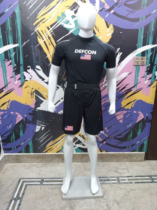 Defcon black MMA Fight shorts set L