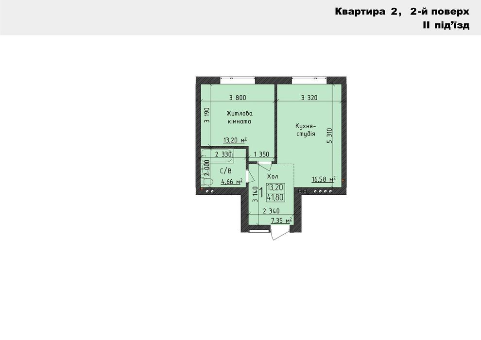 1-комнатная квартира по адресу ул. Капеланська (площадь 41 м²) - Atlanta.ua - фото 21