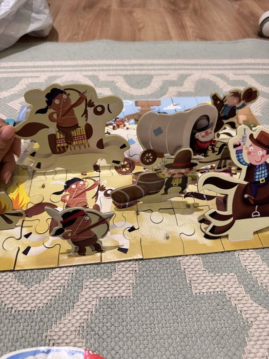 Пазли 3Д дитячі шнурівка великі і маленькі деталі