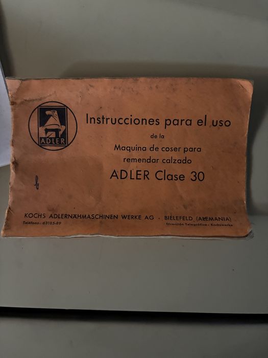 Maquina costura sapateiro ADLER