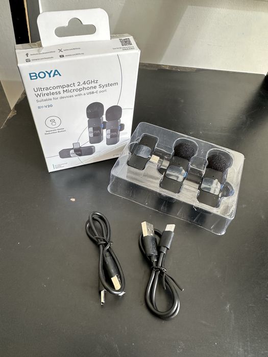 Microfone BOYA BY-V20 Wireless USB-C