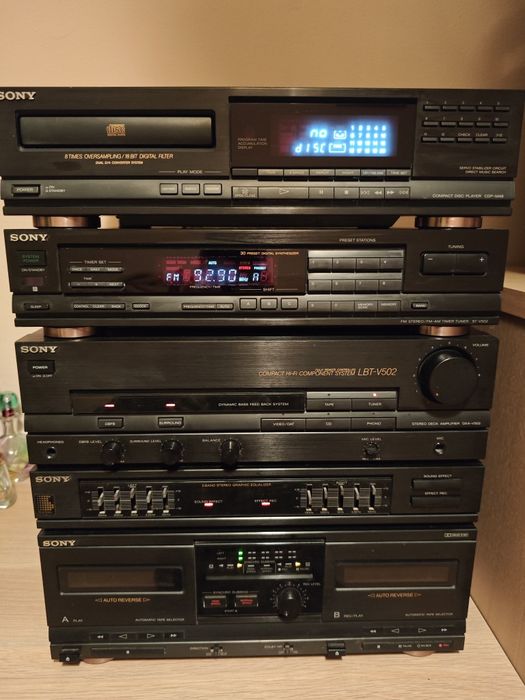 Sony lbt v502: wzmacniacz, korektor,tuner,CD