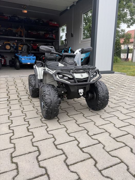 Quad dla dziecka na akumulator Can-Am Outlander ATV 24V 4x200W – Szary