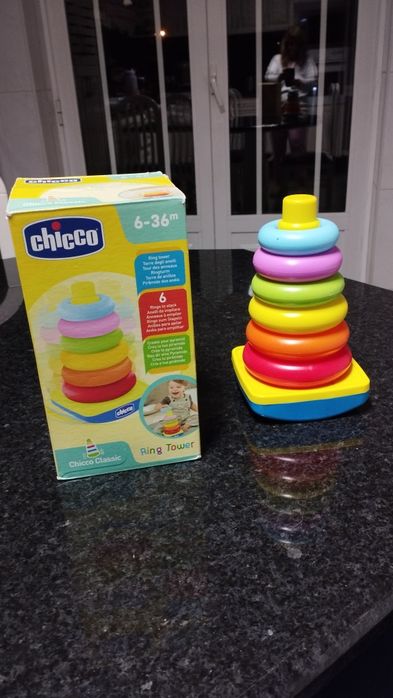 Pirâmide de anéis coloridos