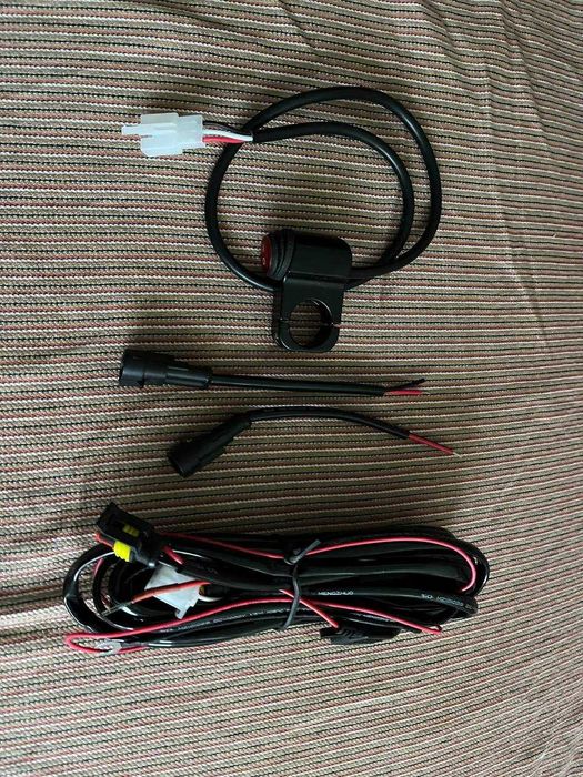 Проводка (коса) з реле 12V для допоміжних фар/туманок для мотоцикла