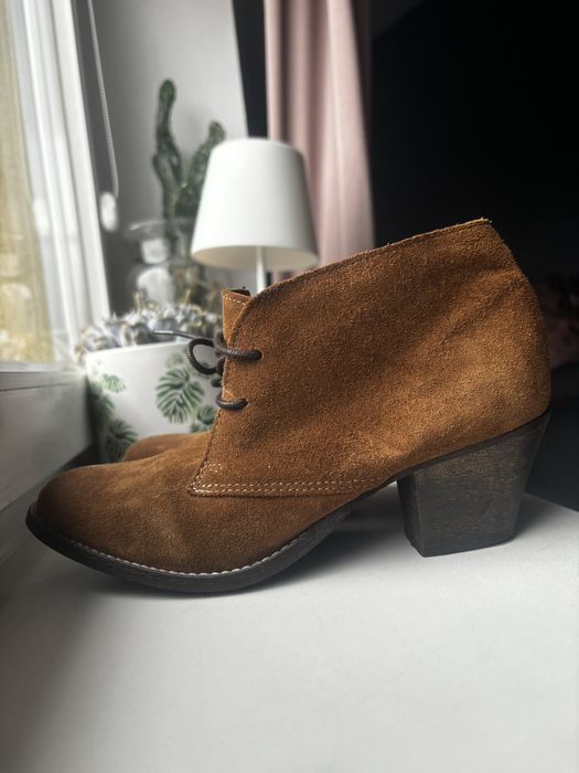 Bianco skora naturalna zamszowa zamsz 37 j nowe botki