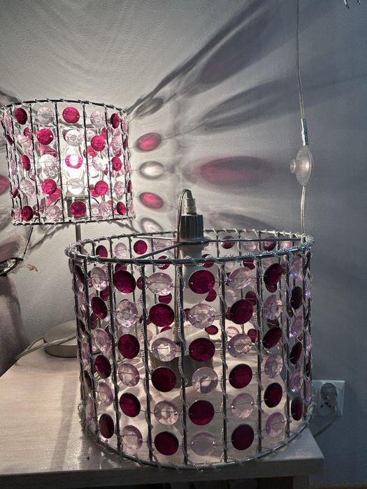 Zestaw lamp i zyrandola