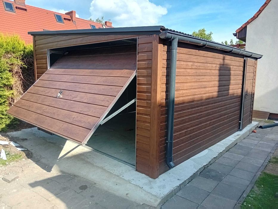 Garaż blaszany 4x6, blaszak na samochód, magazyn blaszany, hala