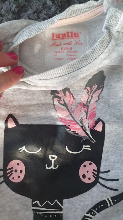 DRESY komplet dresowy 62 68 62/68 2-6M Bluza Spodnie dresowe