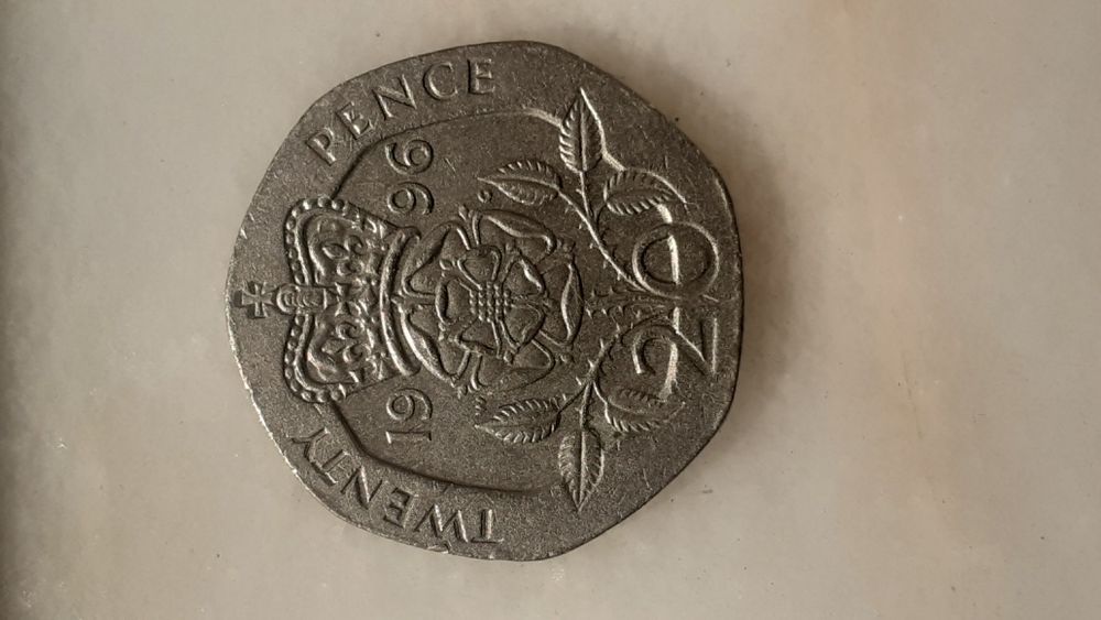 Moeda 20 pence Elizabeth II 1996