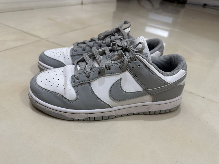 Oryginalne Nike Dunki szaro białe roz 42
