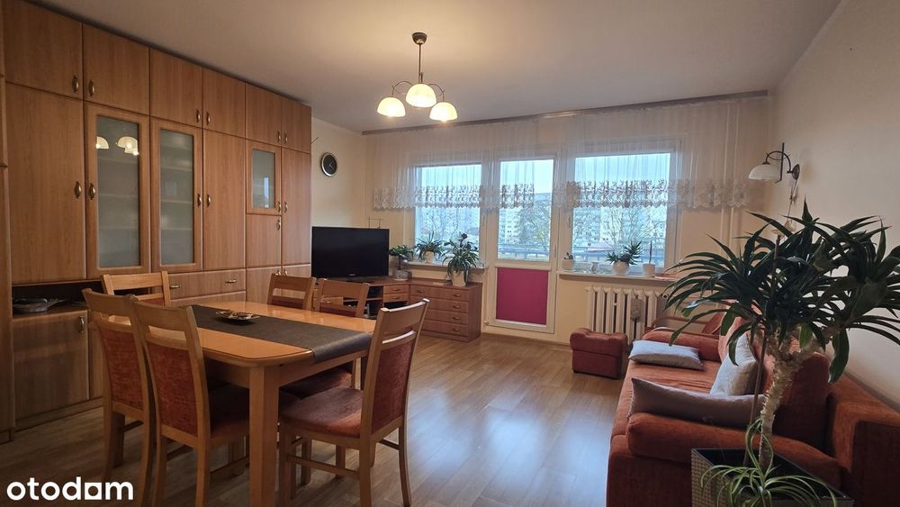 2 pokoje 49,5 m2, 2 piętro, balkon, piwnica os. Majowe