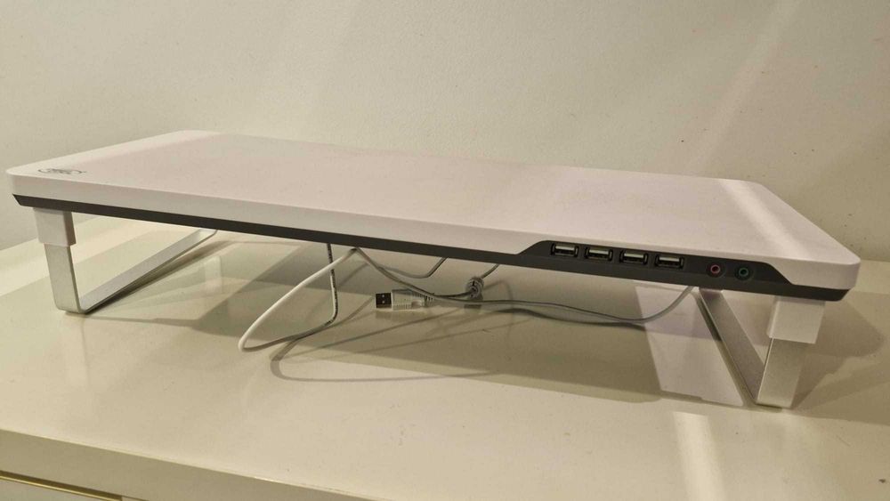 Suporte de Monitor DeepCool M-Desk F1 c/ Hub USB e Áudio