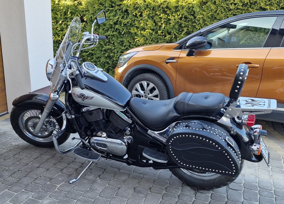 Kawasaki VN800 Vulcan Classic 1999r, piękny, nowe opony Cobra, dużo  dodatków. Po serwisie.