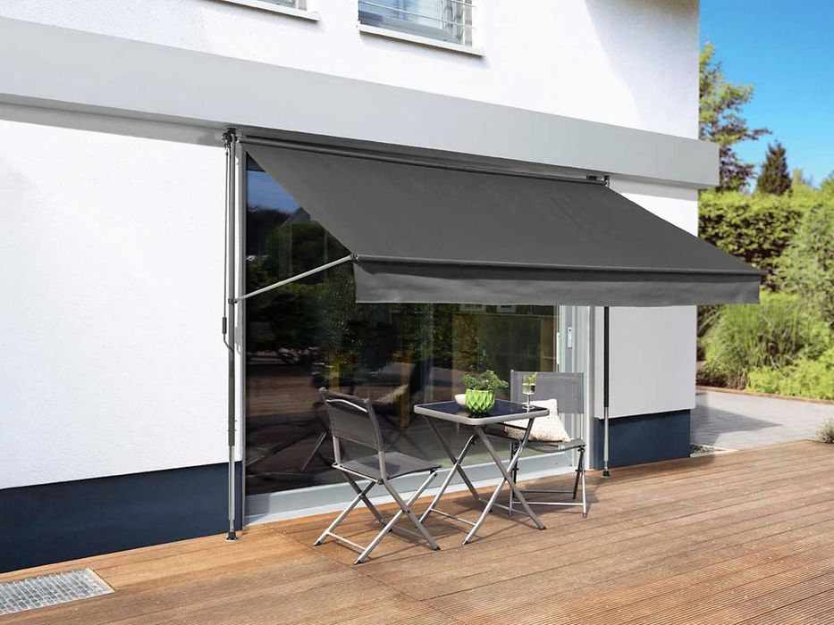 Markiza tarasowa 300 x 150 cm  Antracyt zaciskowa Livarno Home