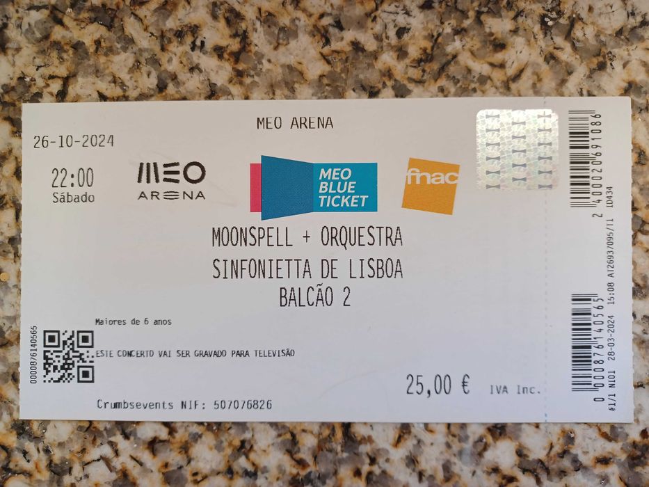 Bilhete de Colecção - Moonspell