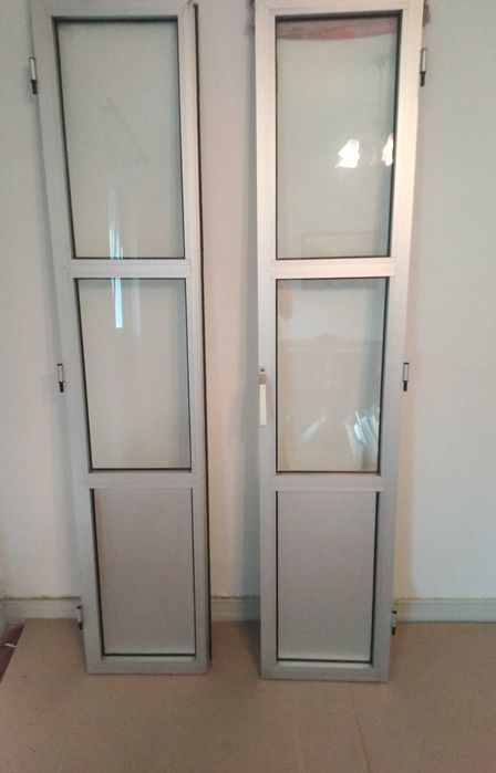 Porta e 2 Janelas em Alumínio. (Posso vender em separado)