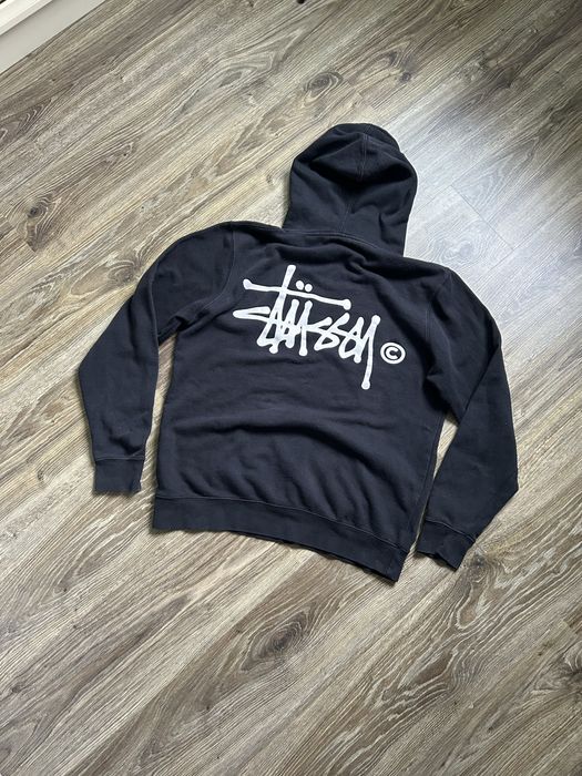 Оригінальне чорне худі Stussy skate sk8 skateboarding y2k скейт худі, вінтаж streetwear