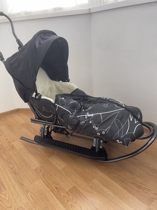 Санки Prampol з колесами та теплим конвертом 8в1