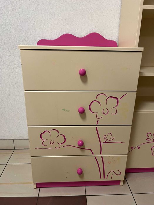 Meble dla dziewczynki Meblik Orchidea zestaw