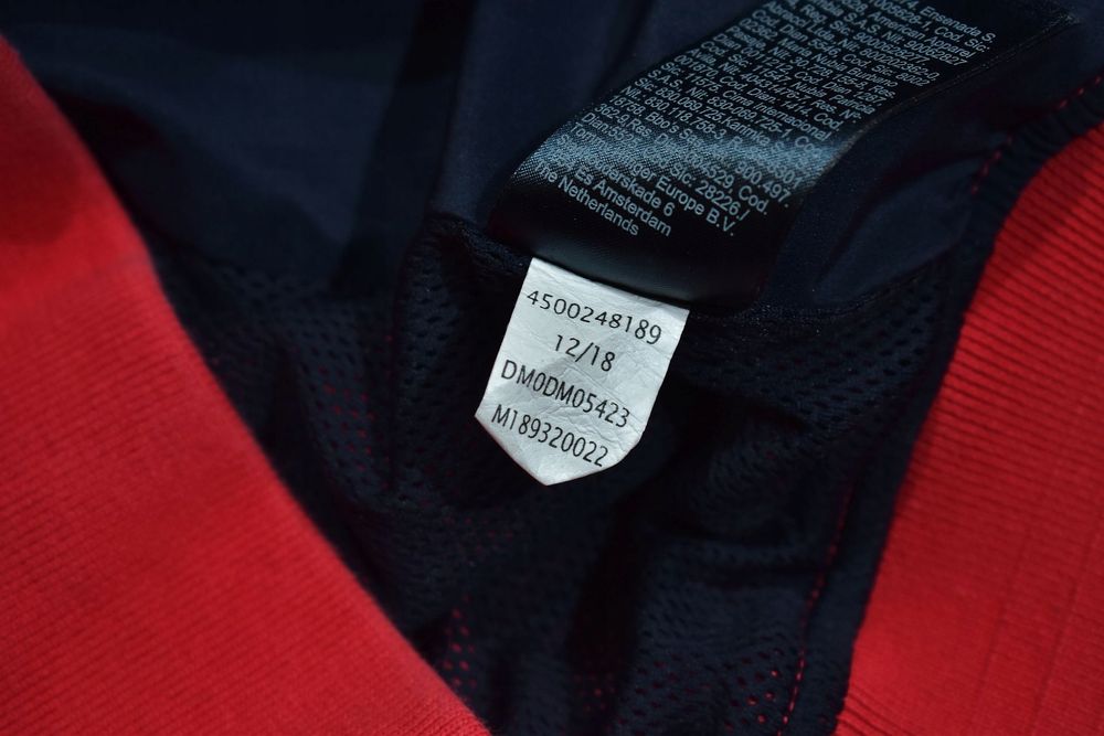 Tommy Hilfiger Czerwona Kurtka Męska Wiatrówka Bomber Xs