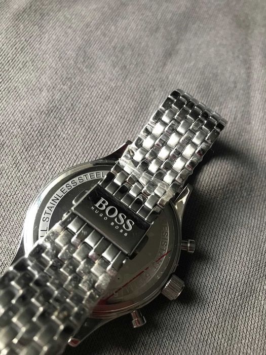 Hugo Boss Companion 1513653 - чоловічий хронограф, синій циферблат, сталь 44 мм
