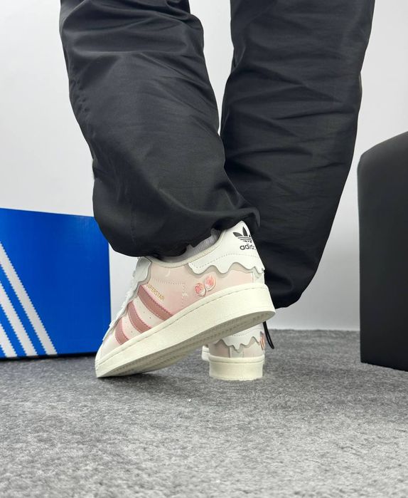 Жіночі кросівки / Adidas Superstar Cappuchino pink / Адидас суперстари