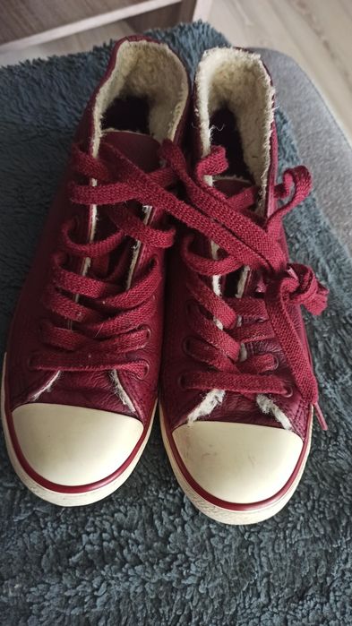 Buty, Trampki skórzane dziewczęce Converse rozmiar 35,5