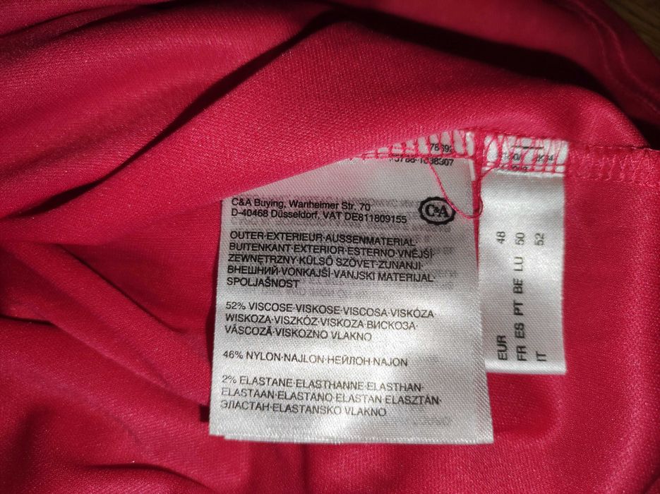 C&A Malinowa bluzka roz 46/48