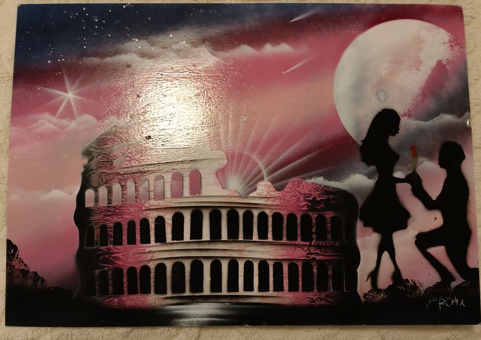 Pintura do Coliseu de Roma