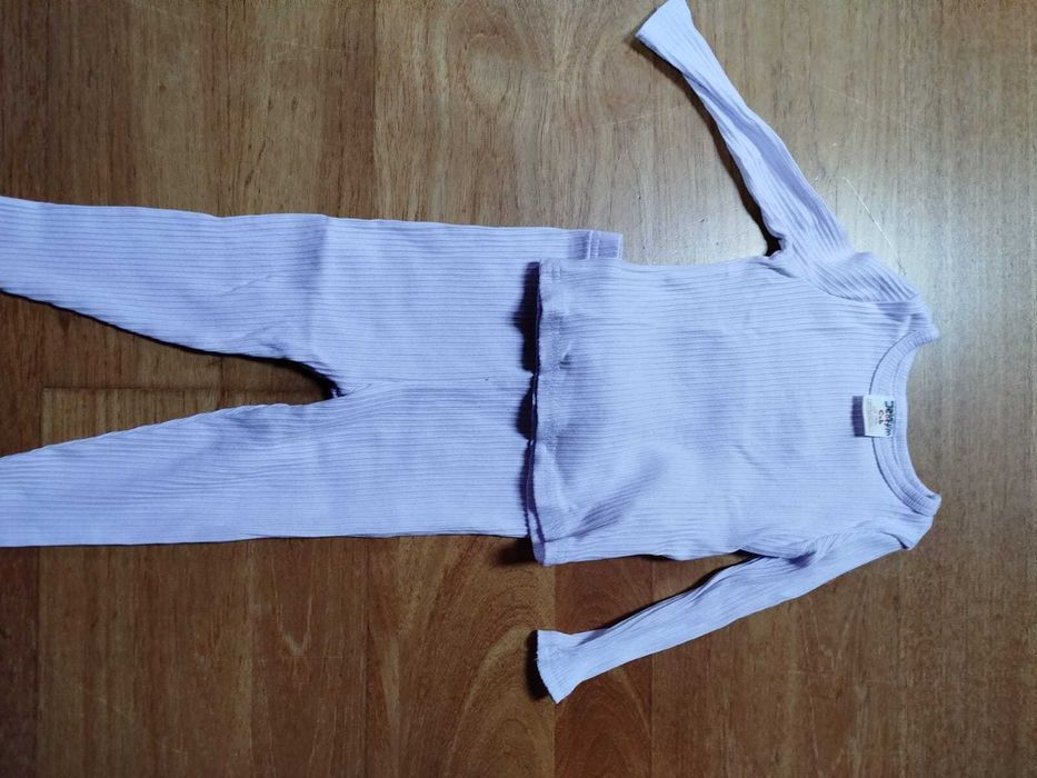 Conjunto Calças e Camisola Lilás 12-18 meses