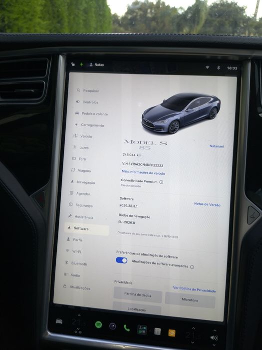 Tesla S85 100% elétrico