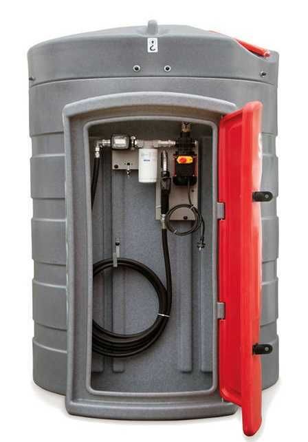 Dwupłaszczowy Zbiornik Na Olej Napędowy 1500L z licznikiem