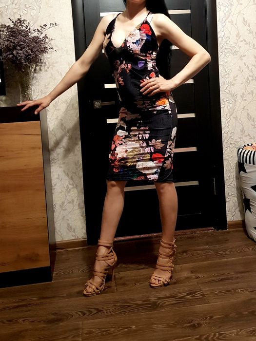 Плаття футляр в принт