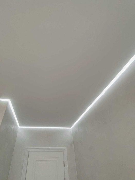 Натяжні стелі за цінами від виробника. Натяжные потолки. Чистий монтаж