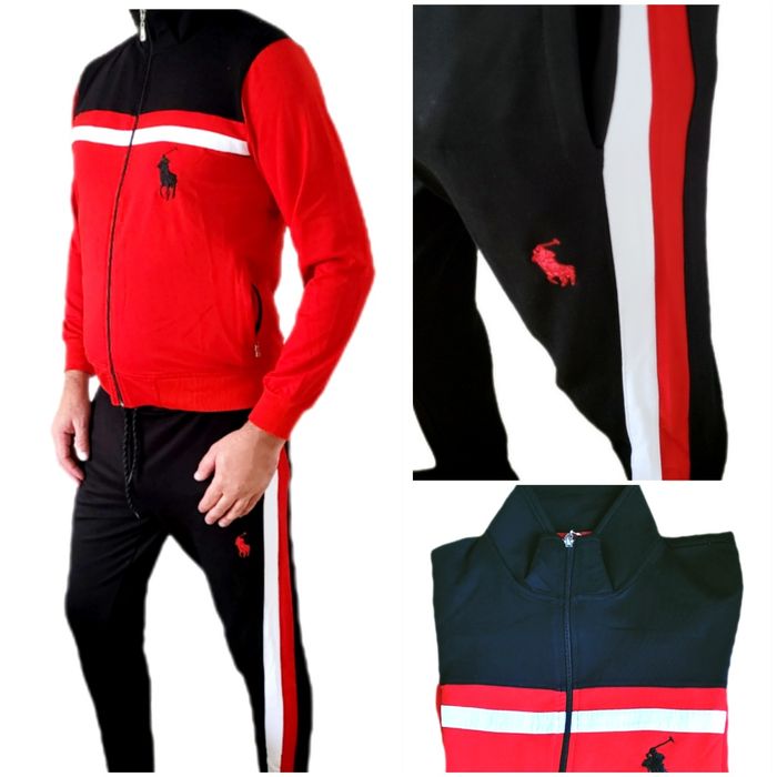 Dres komplet dresowy dwuczęściowy Polo  Black