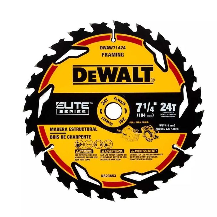 Пильный диск по дереву 184мм Dewalt DWAW71424 для DCS575 DCS578 DCS570